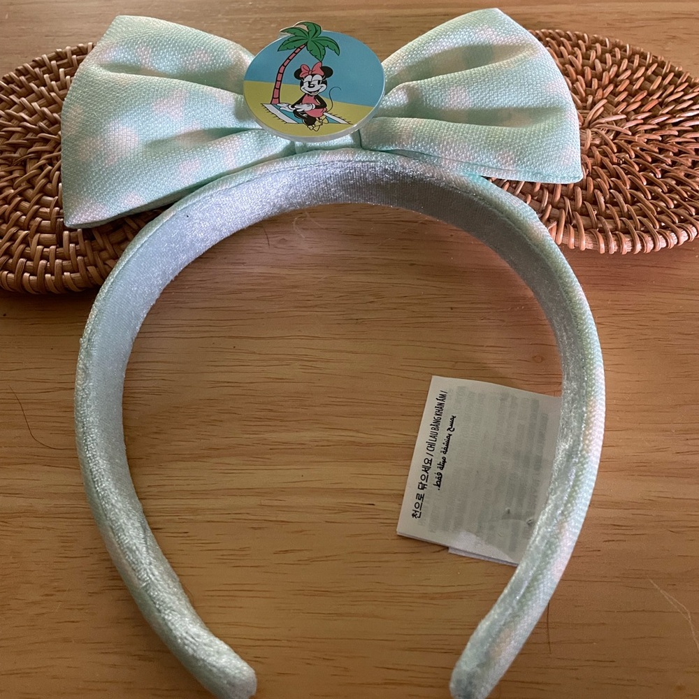Disney Light Green Headband with Character Design